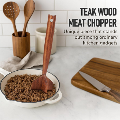 🔥Teak Wooden Meat Chopper