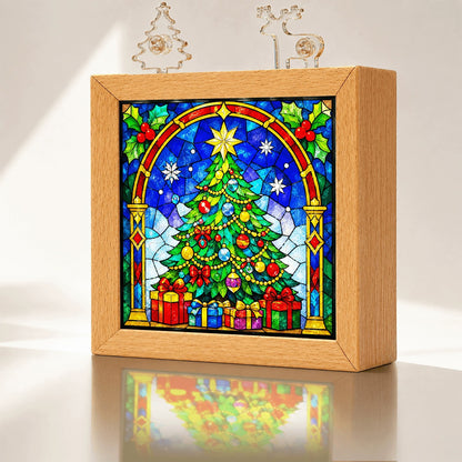 🧩Acrylic Puzzle Night Light - Santa Claus and Reindeer
