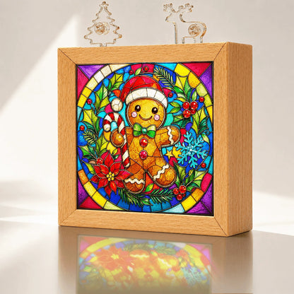 🧩Acrylic Puzzle Night Light - Santa Claus and Reindeer