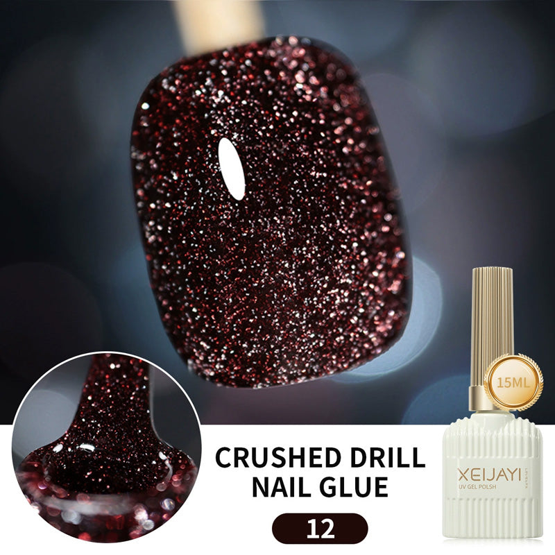 Glitternagellack med hög densitet