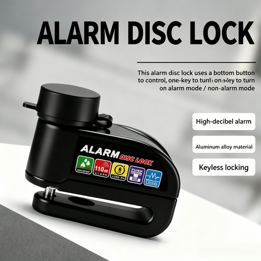 Heavy-Duty Waterproof Disc Brake Lock with Alarm System