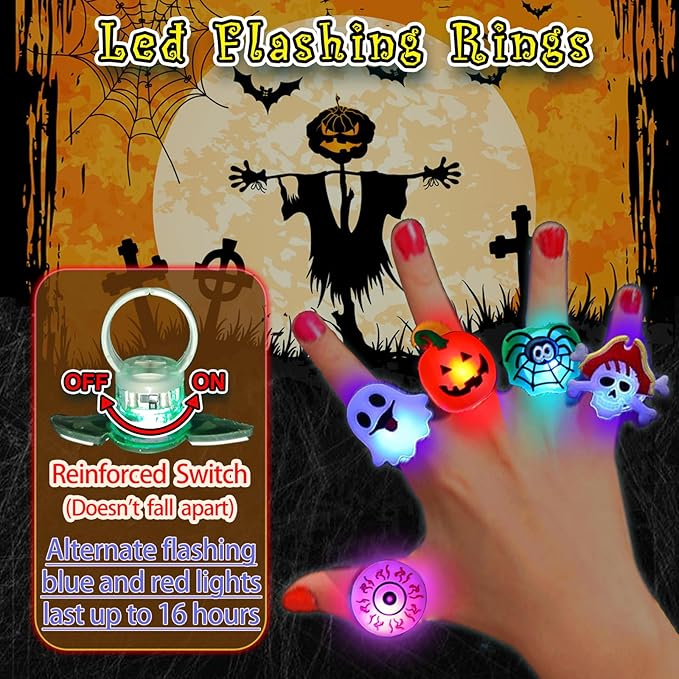 💍🎃LED Light Halloween Glowing Ring👻
