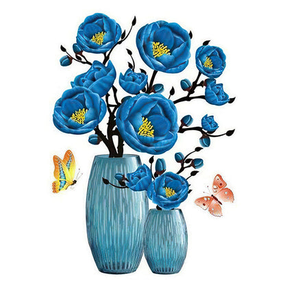 Väggklistermärke med 3D-simulering av vas