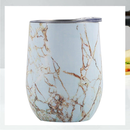 Creative Eggshell Cup - 12oz Stainless Steel Wine Cup