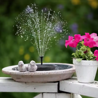 The solar fountain for vibrant gardens