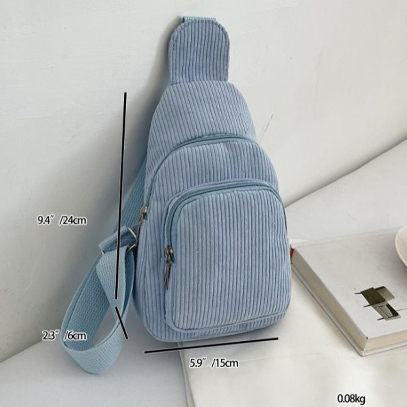 Enkel Enfärgad Crossbody-Väska