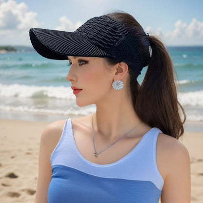 🧢Women's High Ponytail Sun Visor Hats☀️