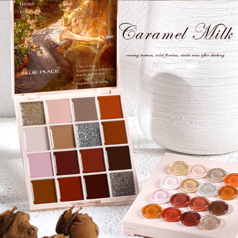 💅Ny modell 16 färger solid nagellacksbricka