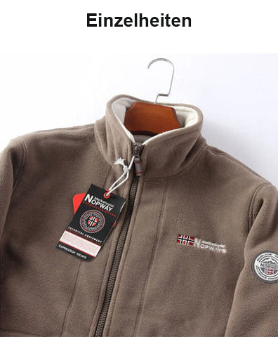 De bästa julklapparna - Tvålagers jacka med huva för män (originalprodukt av hög kvalitet) / vändbar polar fleecejacka