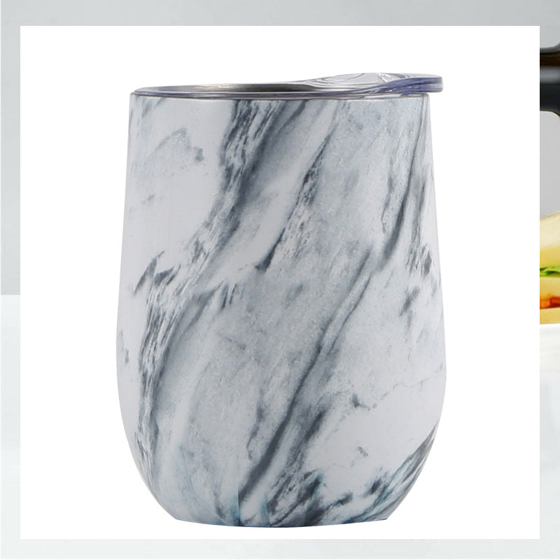 Creative Eggshell Cup - 12oz Stainless Steel Wine Cup
