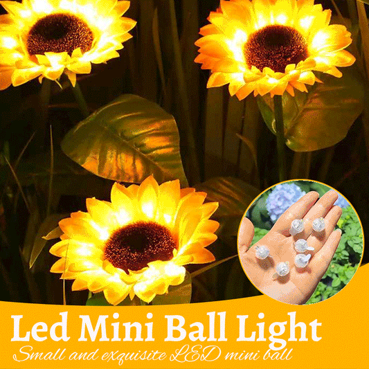LED-lampa för färgglada blommor