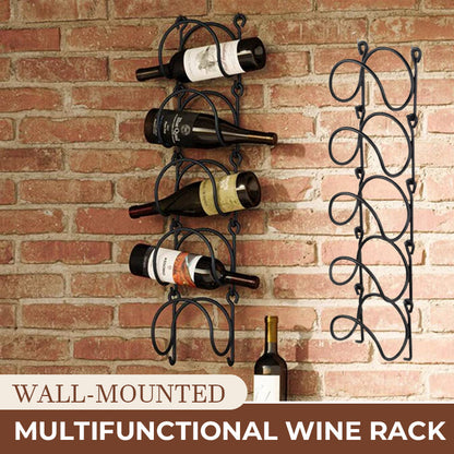 🍹Väggmonterat multifunktionellt vinställ 🍷