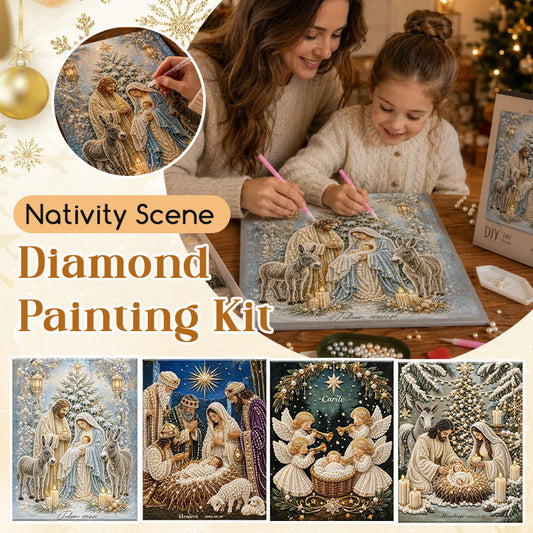 💎Nativity Scene Diamond Painting Kit | Jesus Christ Christmas Faith Art Decor