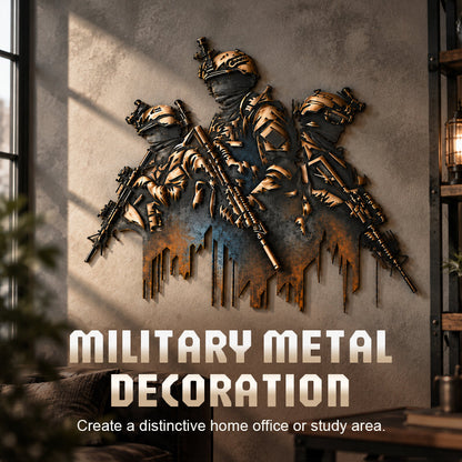 🎖️Brothers in Arms Military Metal Wall Art