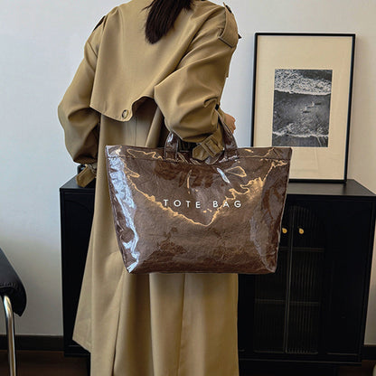 Toteväska med bokstavstryck för kvinnor