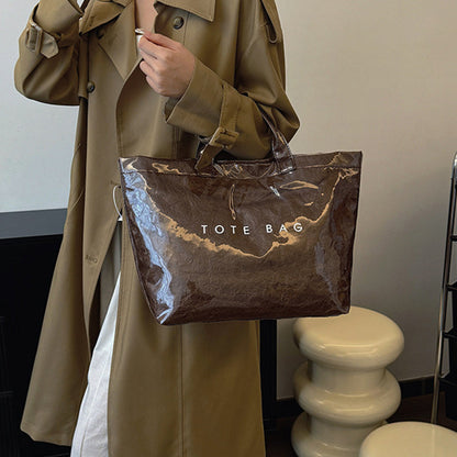 Toteväska med bokstavstryck för kvinnor