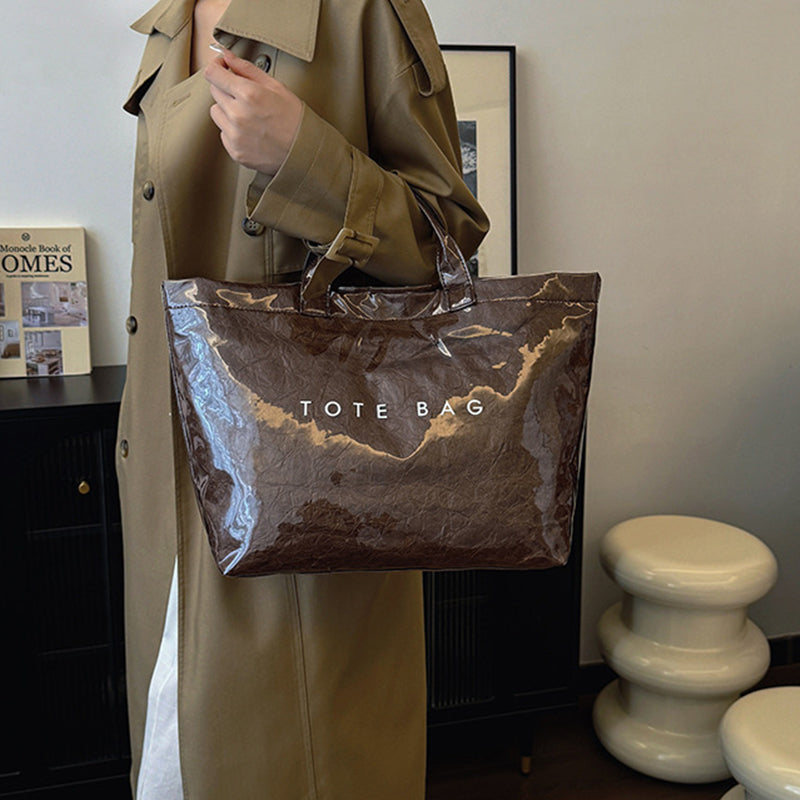 Toteväska med bokstavstryck för kvinnor