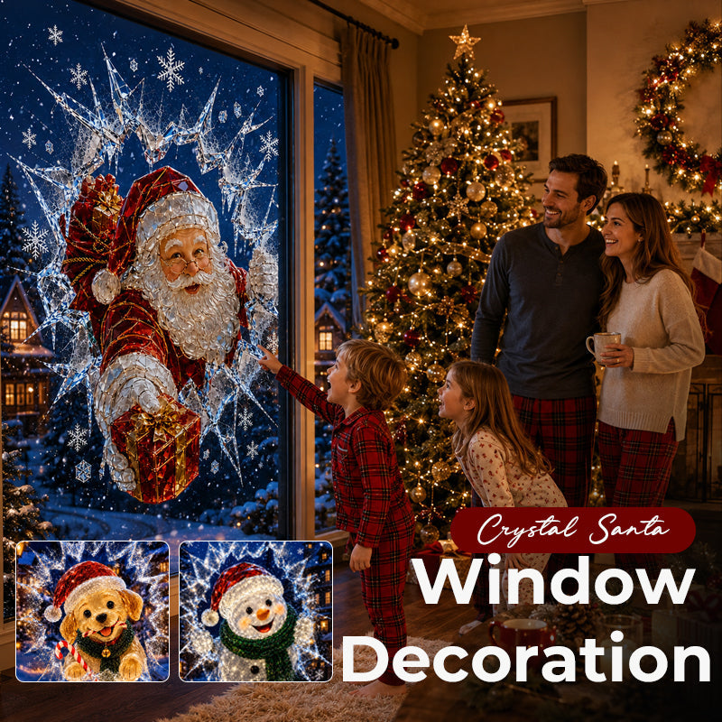 🎅Crystal Santa Claus Window Decoration
