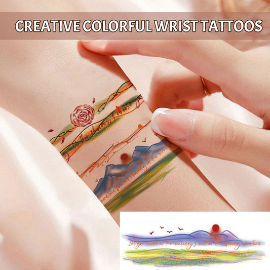 ✨🌈 Creative Colorful Wrist Tattoo Sticker