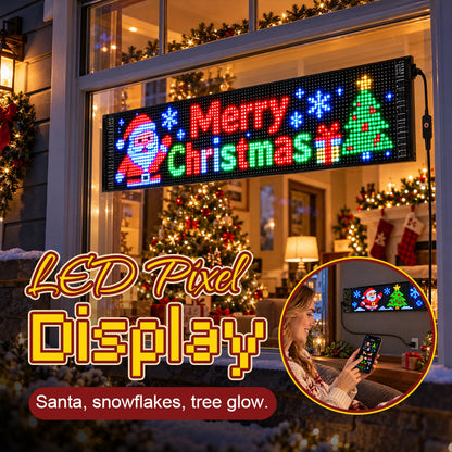 🌀Smart App-Controlled Christmas LED Pixel Display