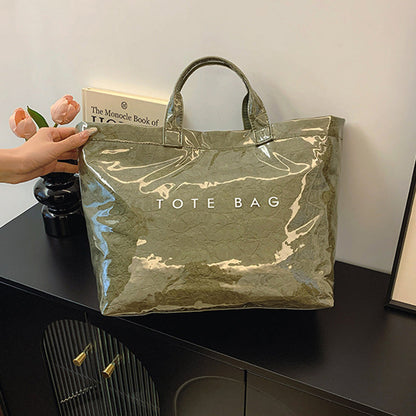 Toteväska med bokstavstryck för kvinnor