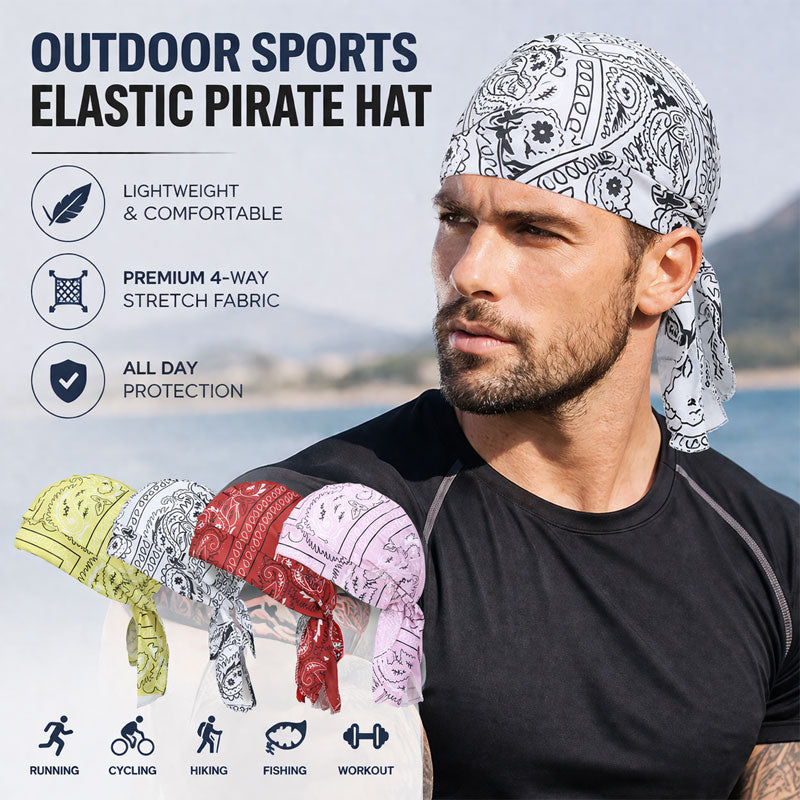 Outdoor Sports Elastic Pirate Hat