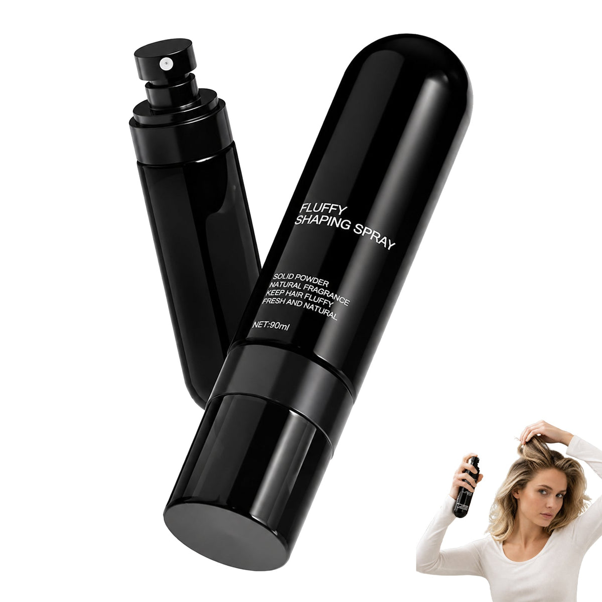 🍑Fluffy Volumizing Hair Shaping Spray, Long-Lasting Peach Scent Mist