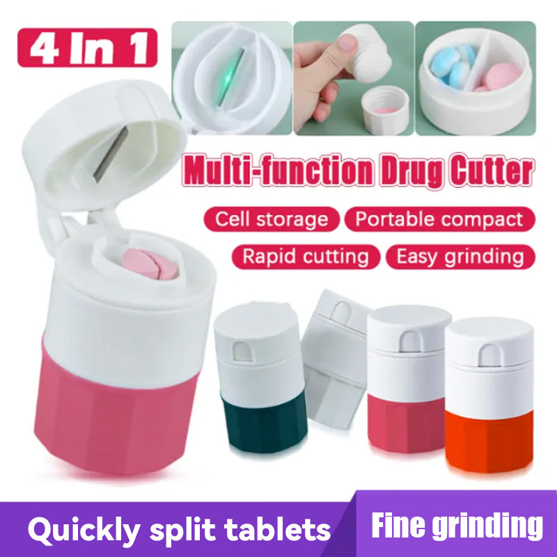 💊 Multifunktionell tablettdelare & krossare | Enkel att ta medicin, omtänksam vård 💊