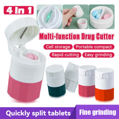 💊 Multifunktionell tablettdelare & krossare | Enkel att ta medicin, omtänksam vård 💊