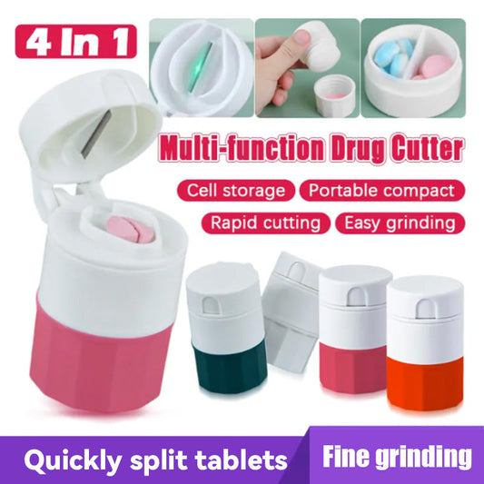 💊 Multifunktionell tablettdelare & krossare | Enkel att ta medicin, omtänksam vård 💊