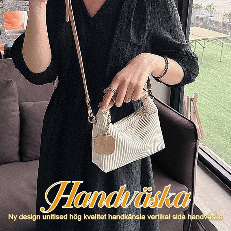 Ny design Enaxlad Kvalitetskänsla Vertikal Rand Handväska