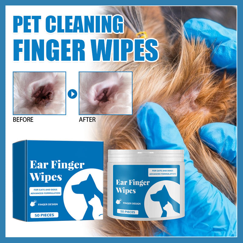 Husdjursrengöringsfingerservetter