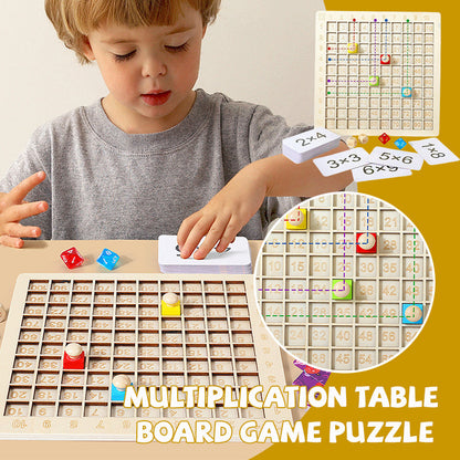 Early Education and Intelligence Multiplication Table Board Game Puzzle