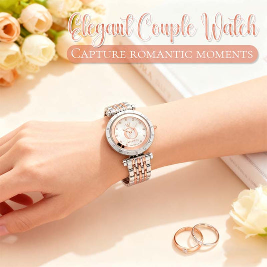 💎 Glänsande Tidsarmband för Par | Elegant parklocka