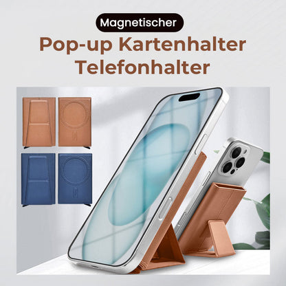 📱 Magnetisk korthållare med automatisk pop-up | Smart stativ, multifunktionell design 🏆
