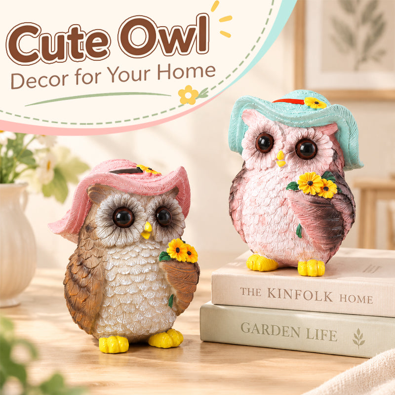 Creative Owl Figurine for Home, Garden & Tabletop Décor