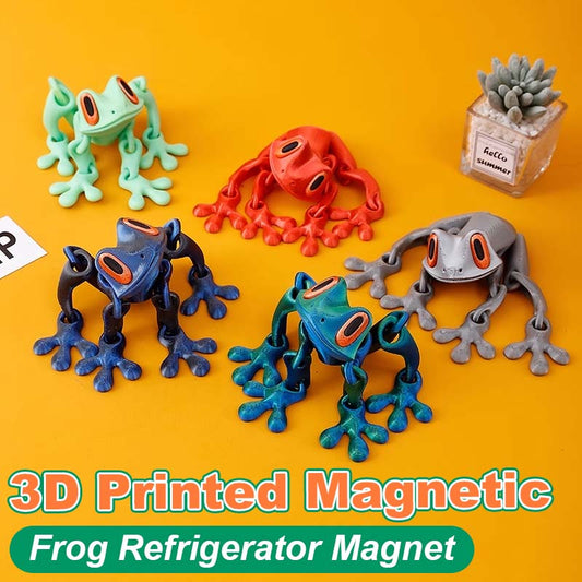 3D-tryckt magnetisk grodkylskåpsmagne