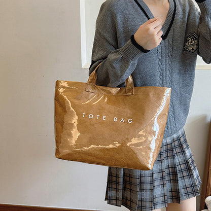 Toteväska med bokstavstryck för kvinnor