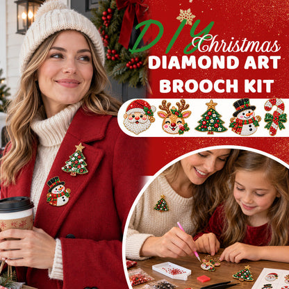 💎DIY Christmas Diamond Brooch Kit with 6 Designs