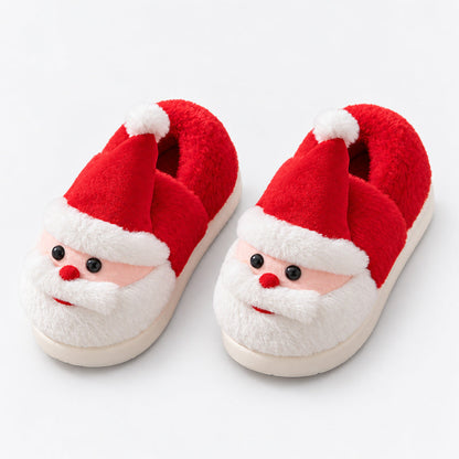 🎅Santa Claus Winter Slippers - Festive Red Green Home Shoes
