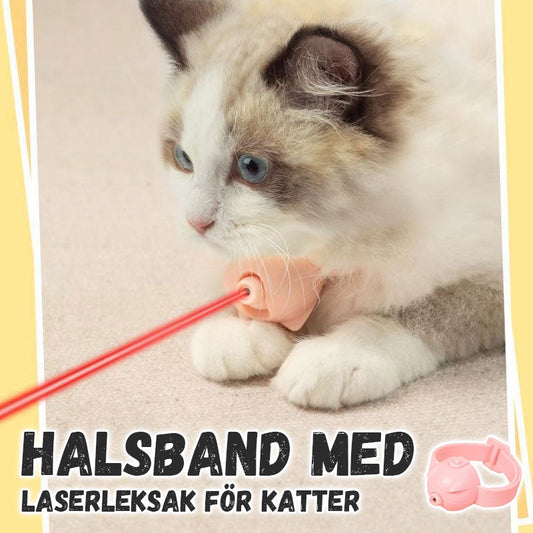 Halsband med laserleksak för katter
