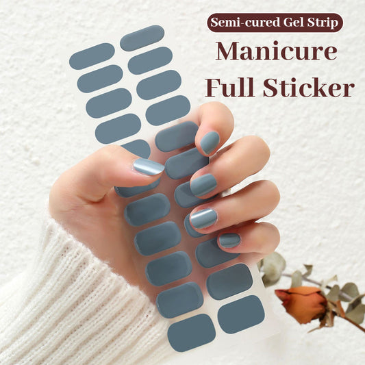 Halvhärdad Gelremsa-Manikyr Hel Klistermärke