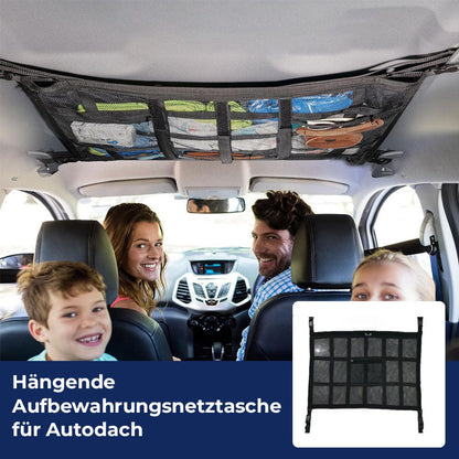 Hängande förvaringsväska i nät för biltak