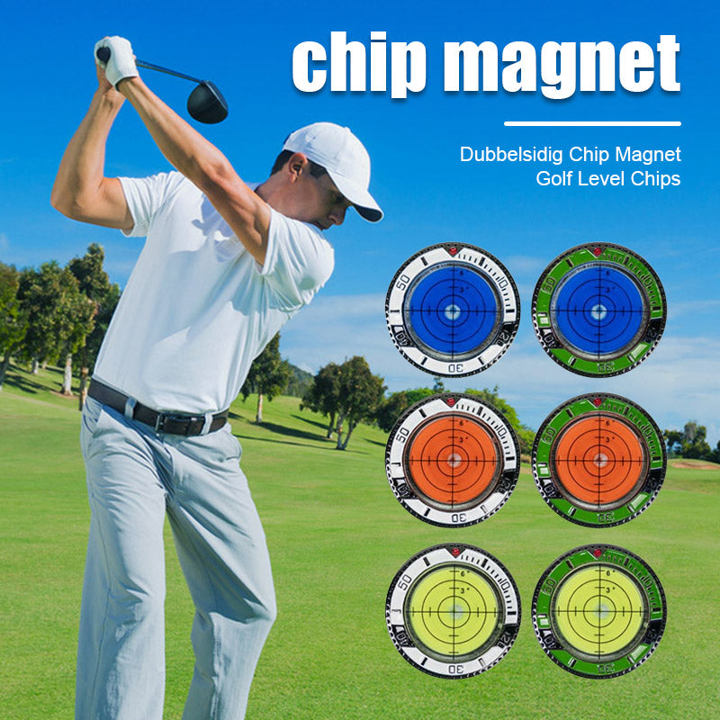 Dubbelsidig Chip Magnet Golf Level Chips⛳️
