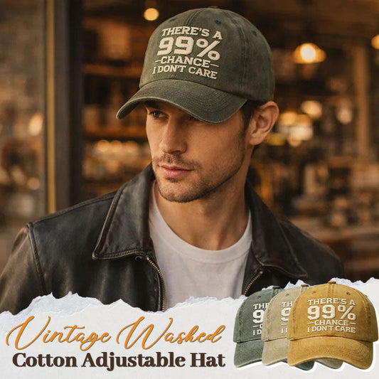 Vintage Washed Cotton Adjustable Hat