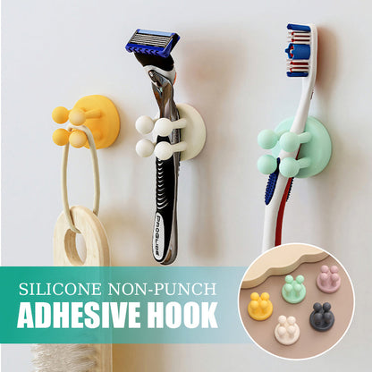 Självhäftande krok utan stansning av silikon