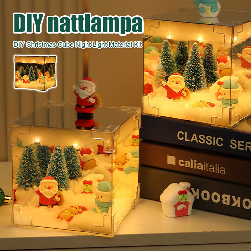 DIY Julkub Nattlampa Materialpaket