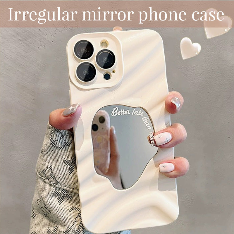 Skrynkligt Oregelbundet Spegelfodral