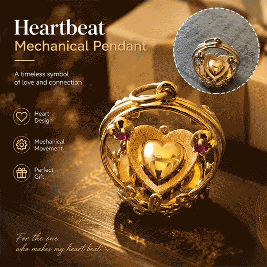 💛Heartbeat Mechanical Pendant – Heart Design × Mechanical Aesthetic✨