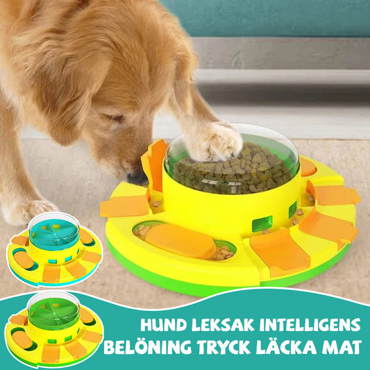 Hund leksak intelligens belöning tryck läcka mat